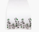 Green Botanical Jaipuri Cotton Table Runner – 40x250 cm – Nature-Inspired Handcrafted Elegance