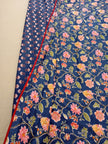 Midnight Gulnaar Ajrakh Dohar – Standard King Size (240 x 260 cm) | 100% Muslin Cotton | Lightweight and Breathable