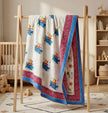 Dreamy Teddy Bear Reversible Muslin Cotton Kids Dohar – Single Size (60 x 90 inch / 150 x 220 cm) | 100% Muslin Cotton | 1 Piece