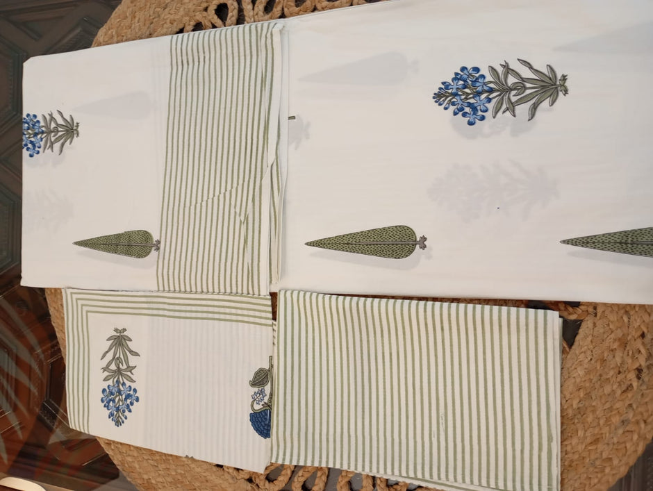 Herbal Charm - Super King Bedsheet with 2 Pillow Covers (Dispatch Time 24 Hours)