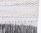 Ivory Charcoal Handwoven Wall Art – Textured Textile Hanging | 50 x 70 cm