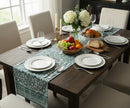 Blue Heaven Jaipuri Cotton Table Runner – 40x250 cm – Handcrafted Elegance for Every Setting