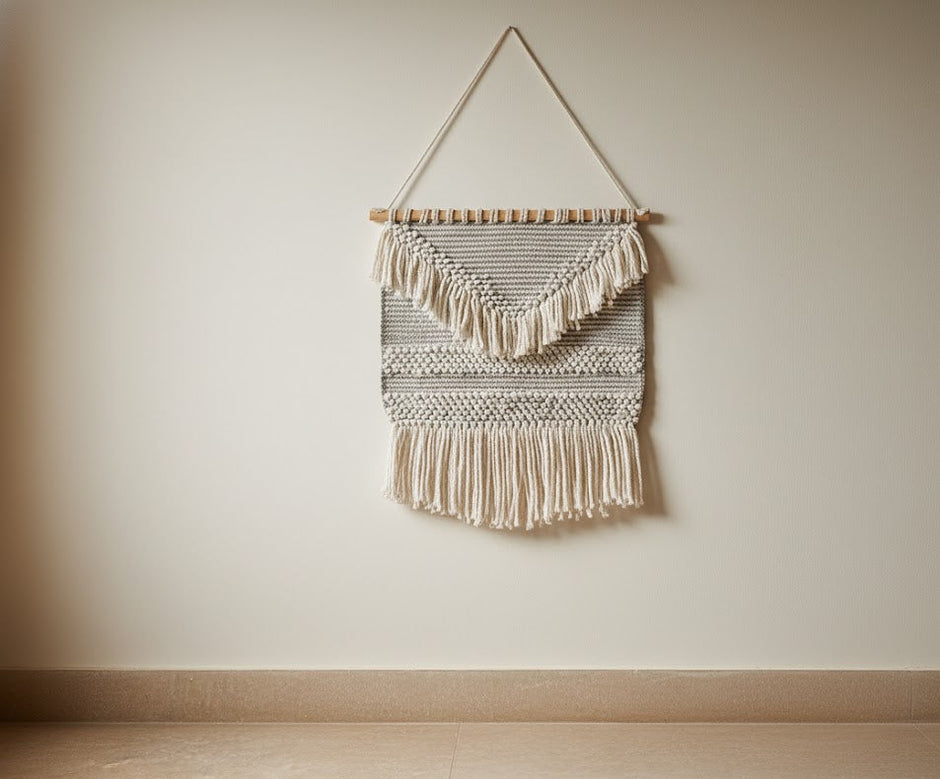 Hand Woven Wall Decor 50x70 IVORY