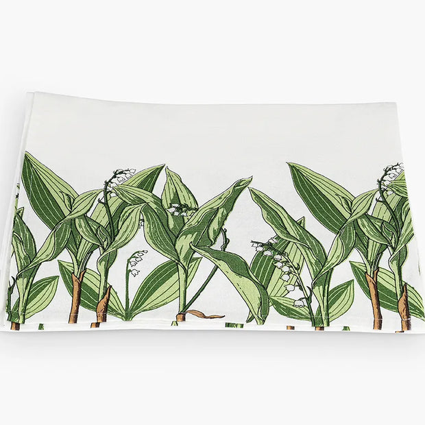 Green Jaipuri Cotton Table Runner – 40x250 cm – Nature-Inspired Handcrafted Elegance